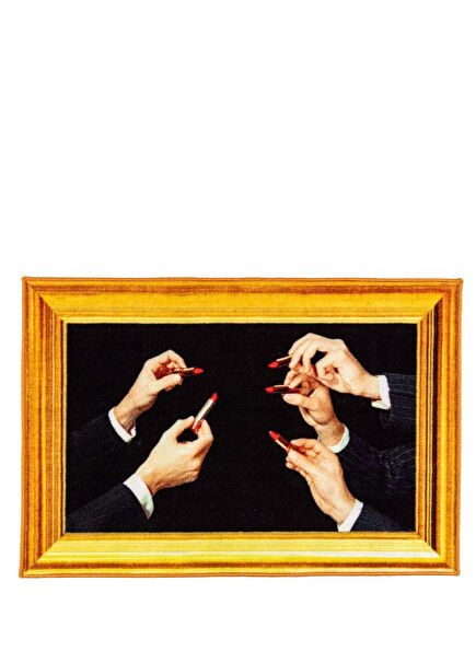 Toiletpaper Lipstick Siyah Banyo Paspası 60 x 90 cm