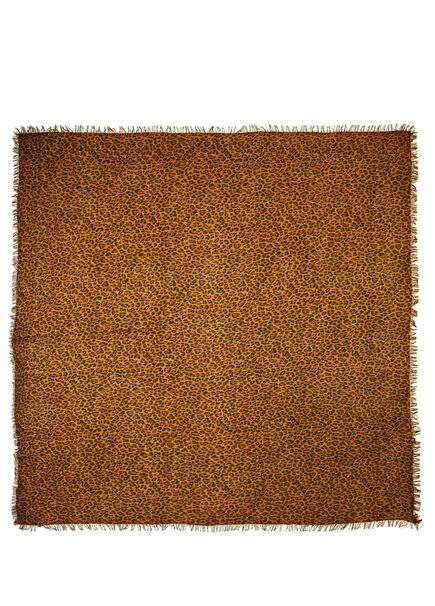 Leopard Women's Wool Blended Cashmere Scarf