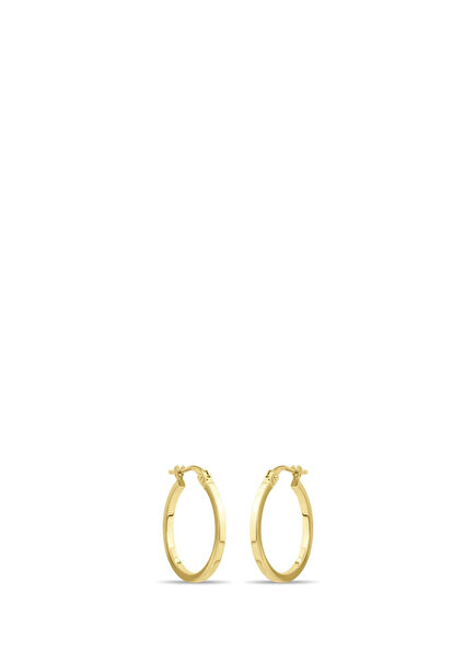 Minimal 14K Gold Women's Hoop Earrings