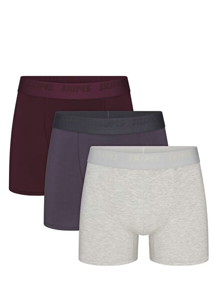 Çok Renkli 3 Inch 3lü Boxer Seti