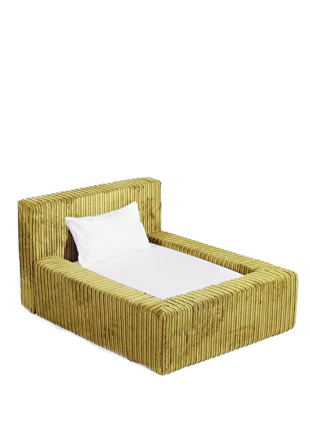 Puppis Harigariga Sarı Küçük Boy Köpek Yatağı 