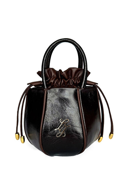 Alin Dark Brown Leather Women's Shoulder Bag