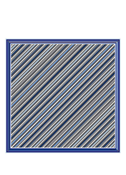 Verev Çizgi Desenli Twill İpek Kadın Eşarp