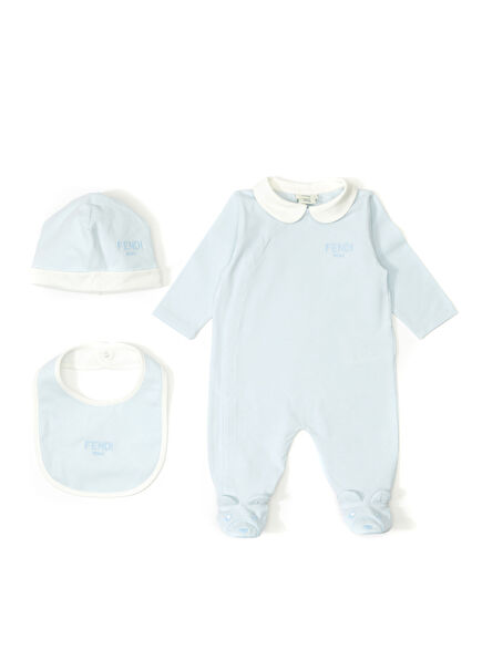 Light Blue Baby Romper Set