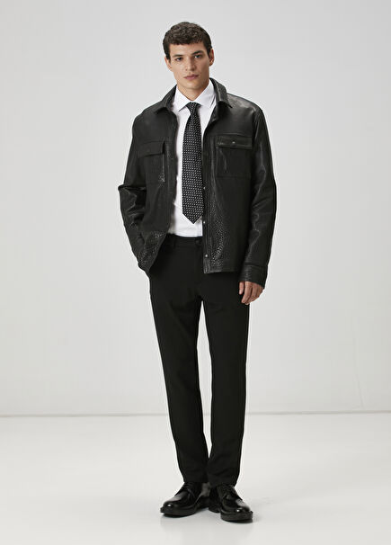Slim Fit Siyah Chino Pantolon
