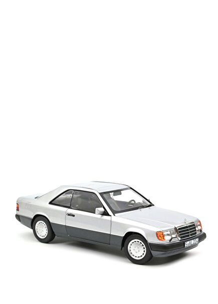 Coupe W124 1:18 1990 Mercedes Benz 300 CE-24 Silver Model Car