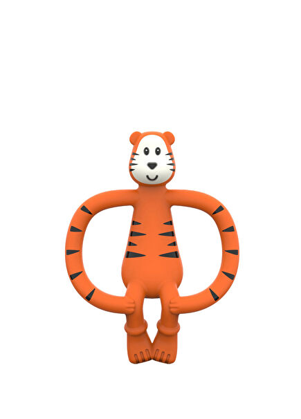 Teddy Tiger Turuncu Silikon Diş Kaşıyıcı