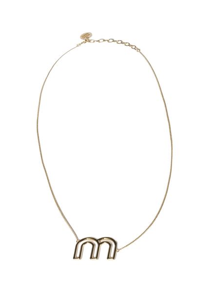 Gold Color Silver Metal Women's Necklace