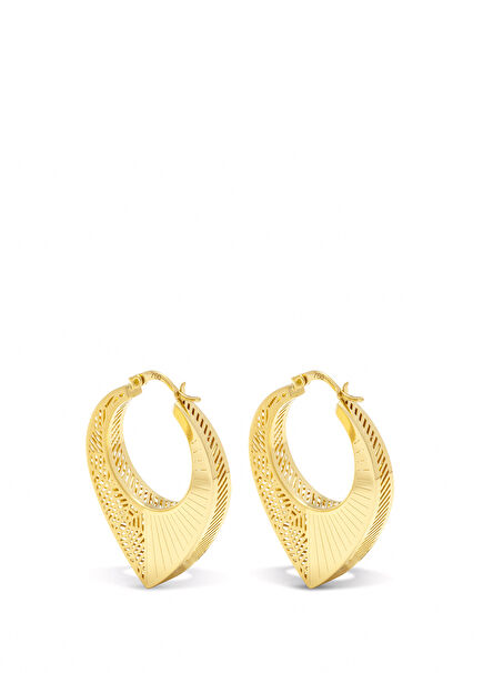 Kosmos Women's Gold Small Hoop Earrings