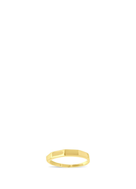 Geometrik 14 Ayar Altın Kadın Yüzük