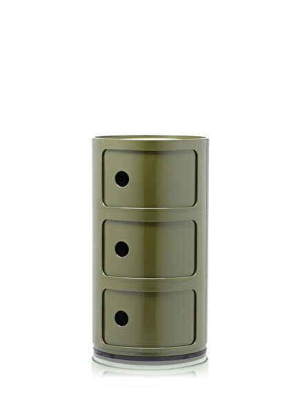 Componibili 3 Çekmeceli Yeşil Modül