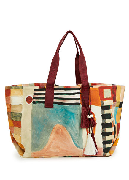 Michelle Beach Tote Çok Renkli Kadın Plaj Çantası