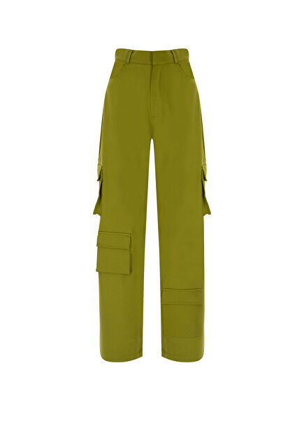 Vento Women's Trousers with Green Pockets