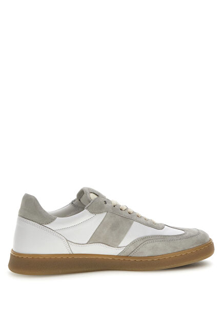 Court Iı White Grey Men's Leather Sneakers
