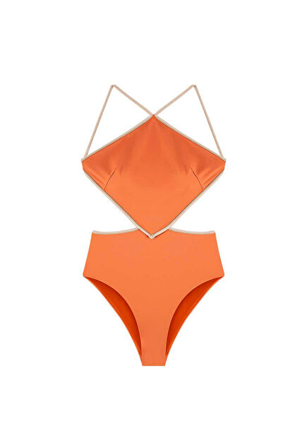 Naomi Peach Fuzz Halter Women's Swimsuit