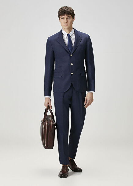 Navy Blue Linen Set