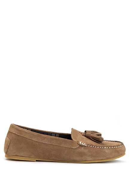Light Brown Women's Suede Loafer