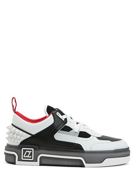 Siyah Beyaz Erkek Deri Sneaker