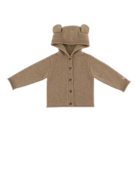 Brittan Çikolata Çocuk Yün Triko Hırka