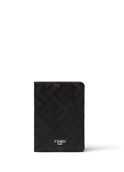 Black Men's Leather Passport Holder