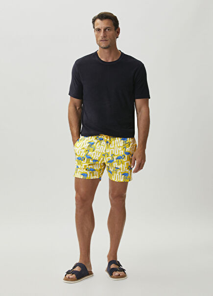 Arthus Flamingo Desenli Stretch Mayo