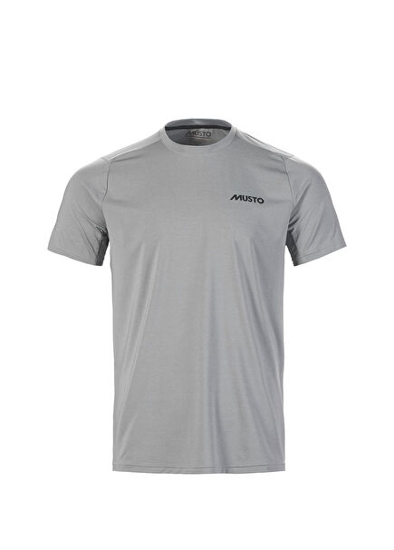 M Lpx Cooling Uv Ss Grey Melange Kısa Kollu Erkek T-Shirt