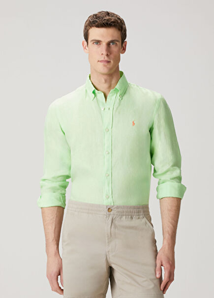 Green Linen Shirt