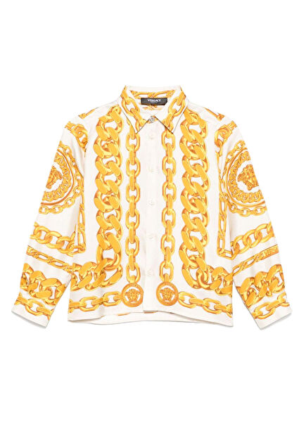 Çok Renkli Erkek Çocuk İpek Gömlek