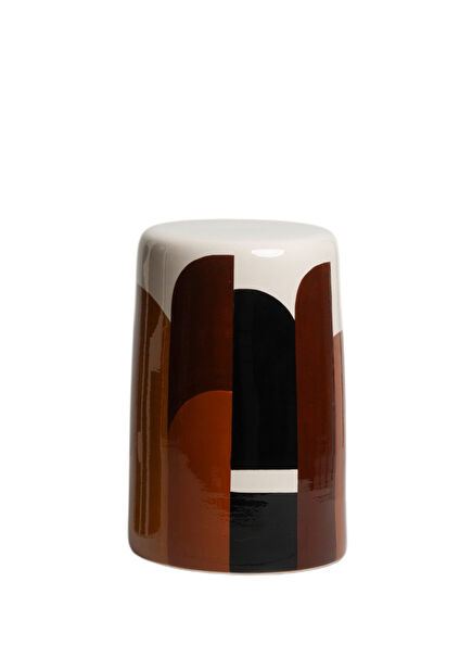 Terra Color Ceramic Side Table