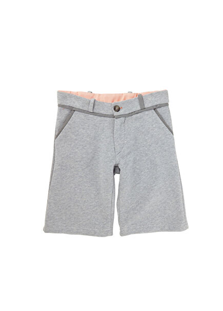 Gri Erkek Çocuk Bermuda Şort