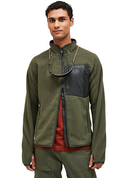 M Pile Fermuarlı Erkek Polar