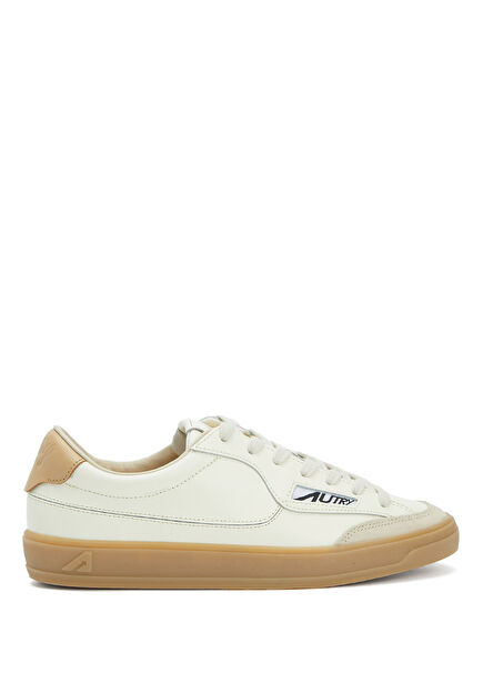 Medalist Krem Kadın Deri Sneaker