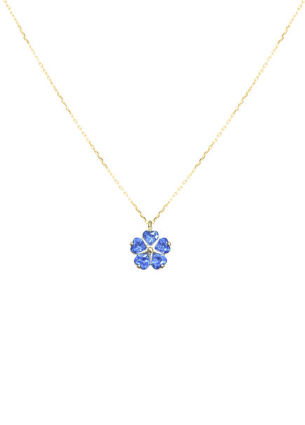 Forget-me-not 24K Gold Plated 925Sterling Silver Women's Necklace