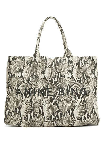 Leo Black And White Women's Shopping Bag