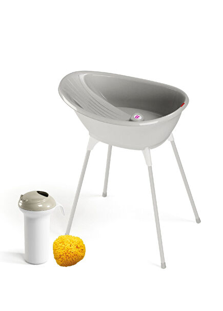 Bella Light Grey 4 Piece Baby Bath Set
