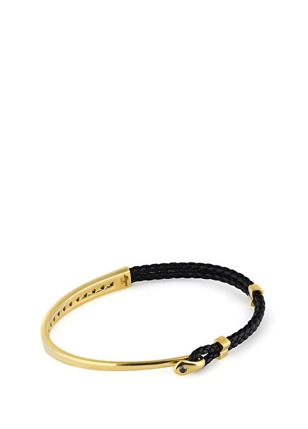 Black Diamond Men's 14k Gold Bracelet