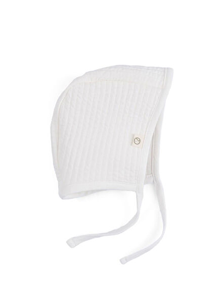 Ekru Kapitone Unisex Bebek İngiliz Şapka