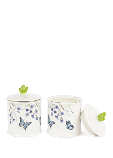 Butterfly Lovers Porcelain Jar of 2 cm 15 cm