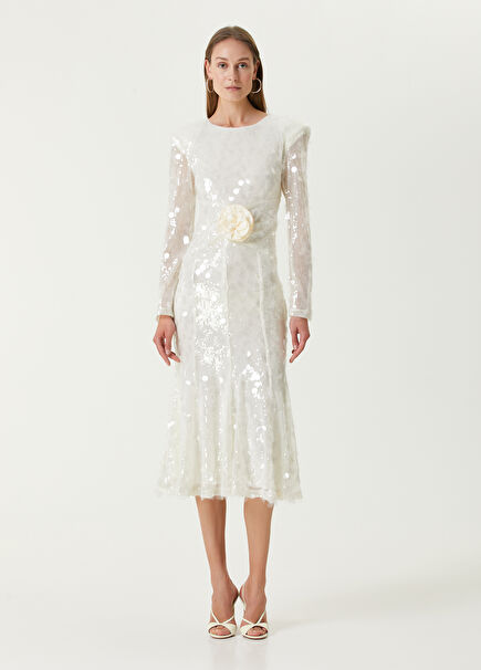 Le Fleur White Women's Dress