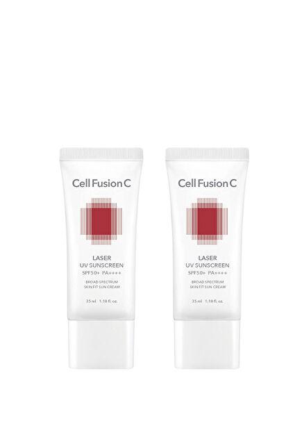 Laser Uv Sunscreen Yaşlanma Karşıtı Yüksek Koruyucu SPF50 + 2'li Güneş Kremi Seti 35 ml