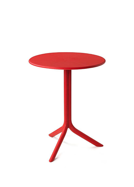 Spritz Kırmızı Yuvarlak Bahçe Bahçe Masası