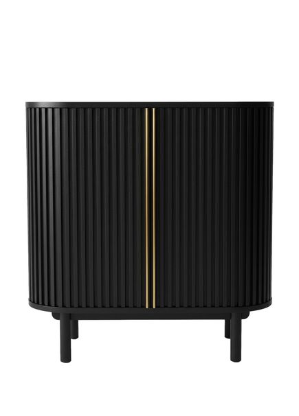 Docia Cellar Series Dark Solid Oak Bar Cabinet
