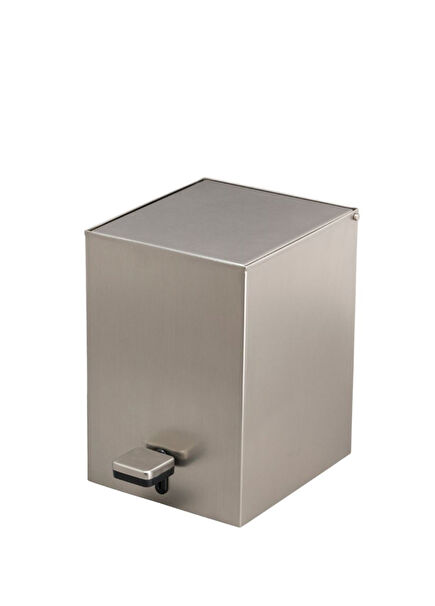 Saten Kare Pedallı Banyo Çöp Kovası 3 Lt