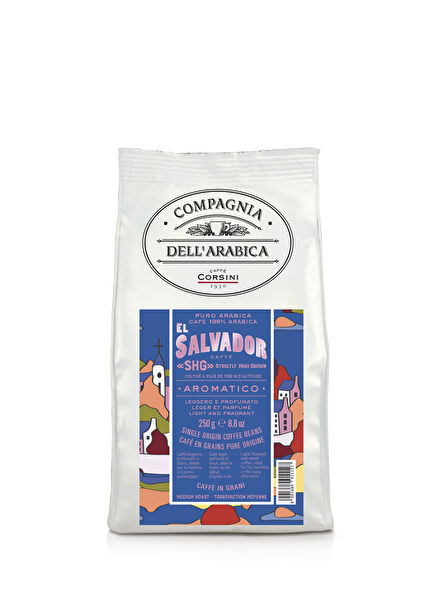 El Salvador 100% Arabica Bean Coffee 250 gr