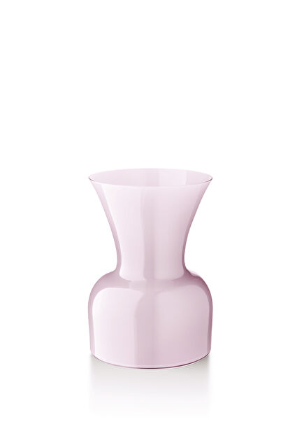 Profile of Daisy Pearl Pink Glass Medium Size Vase