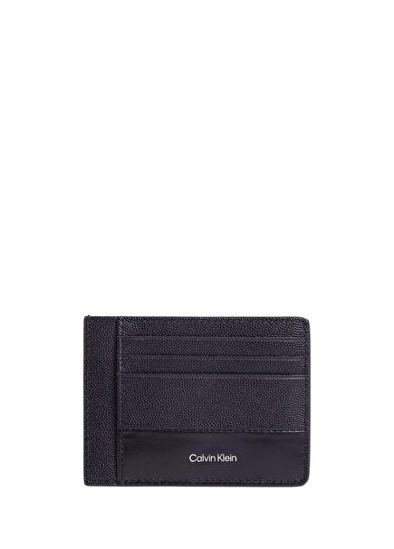 Black Men's Leather Card Holder