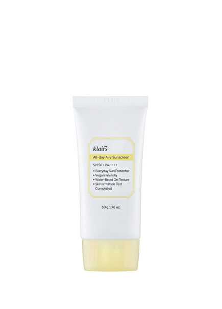 All Day Airy Sunscreen SPF50+ PA++++ Hafif Dokulu Su Bazlı Güneş Koruyucu Krem 50 gr