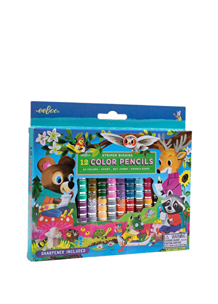 Woodland Friends Double Tip 24 Color Dry Crayons