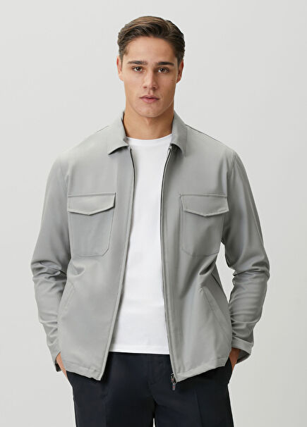 Grey Wool Coat