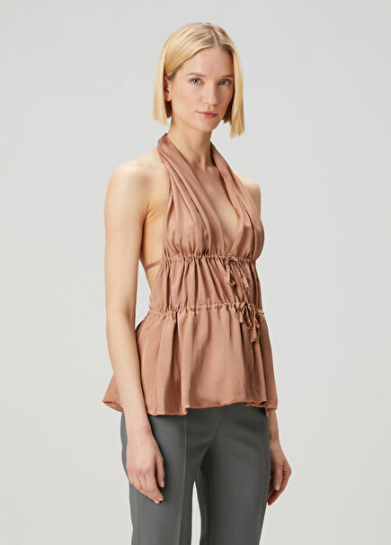 Dark Beige Blouse
